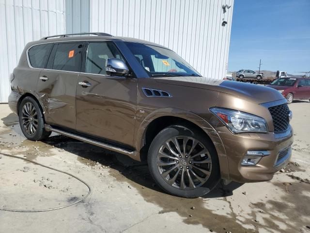 JN8AZ2NEXF9084959 - 2015 INFINITI QX80 BROWN photo 4