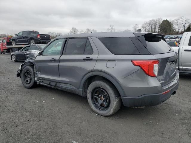 1FM5K8AB0MGB96528 - 2021 FORD EXPLORER POLICE INTERCEPTOR GRAY photo 2