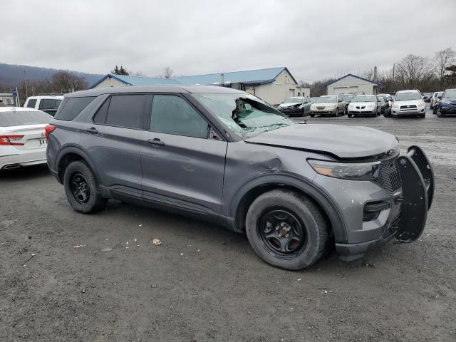 1FM5K8AB0MGB96528 - 2021 FORD EXPLORER POLICE INTERCEPTOR GRAY photo 4