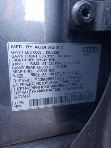 WA1VAAF76HD050560 - 2017 AUDI Q7 PRESTIGE 灰色 照片 13