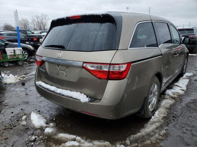 5FNRL5H20DB045609 - 2013 HONDA ODYSSEY LX BROWN photo 3