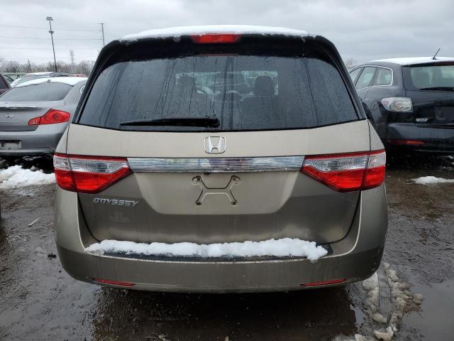 5FNRL5H20DB045609 - 2013 HONDA ODYSSEY LX BROWN photo 6