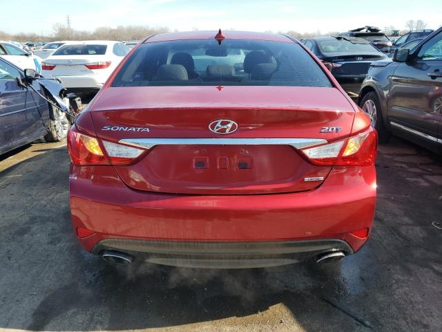 5NPEC4AB0EH924503 - 2014 HYUNDAI SONATA SE RED photo 6