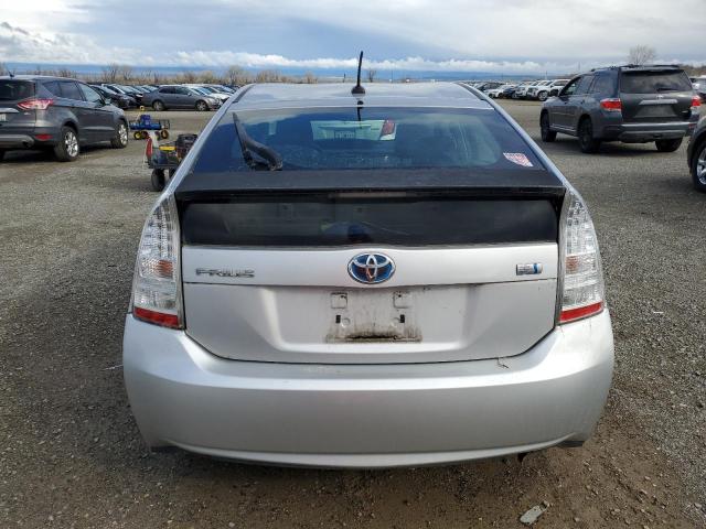 JTDKN3DU3B0299544 - 2011 TOYOTA PRIUS SILVER photo 6