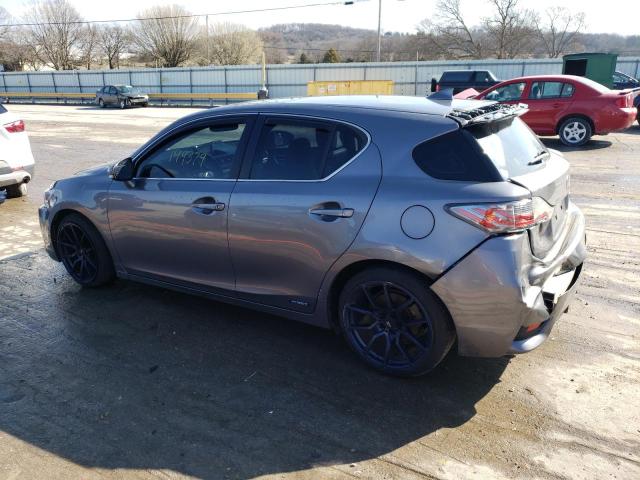 JTHKD5BH2G2260460 - 2016 LEXUS CT 200 GRAY photo 2