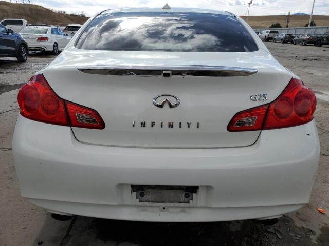 JN1DV6AP1CM812067 - 2012 INFINITI G25 BASE WHITE photo 6