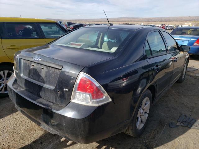 3FAHP07Z89R167664 - 2009 FORD FUSION SE BLACK photo 3