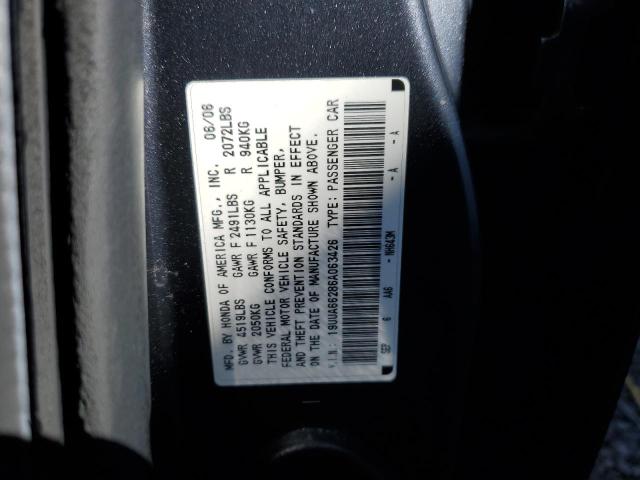 19UUA66286A063426 - 2006 ACURA 3.2TL GRAY photo 12