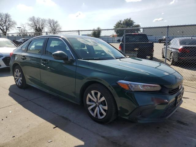 2HGFE2F23NH542441 - 2022 HONDA CIVIC LX GREEN photo 4