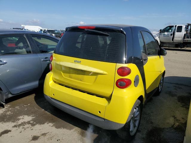 WMEEJ31X88K155588 - 2008 SMART FORTWO PURE YELLOW photo 3