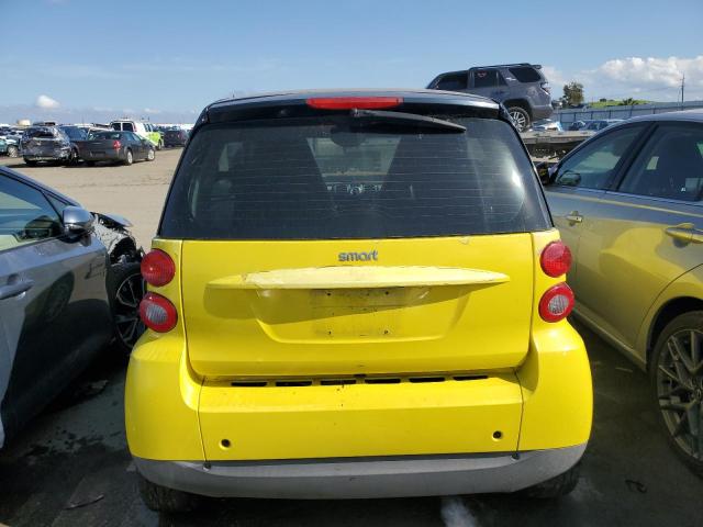 WMEEJ31X88K155588 - 2008 SMART FORTWO PURE YELLOW photo 6