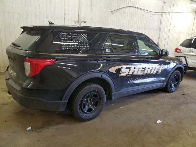 1FM5K8AB9LGA18986 - 2020 FORD EXPLORER POLICE INTERCEPTOR შავი ფოტო 3