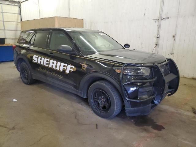 1FM5K8AB9LGA18986 - 2020 FORD EXPLORER POLICE INTERCEPTOR შავი ფოტო 4