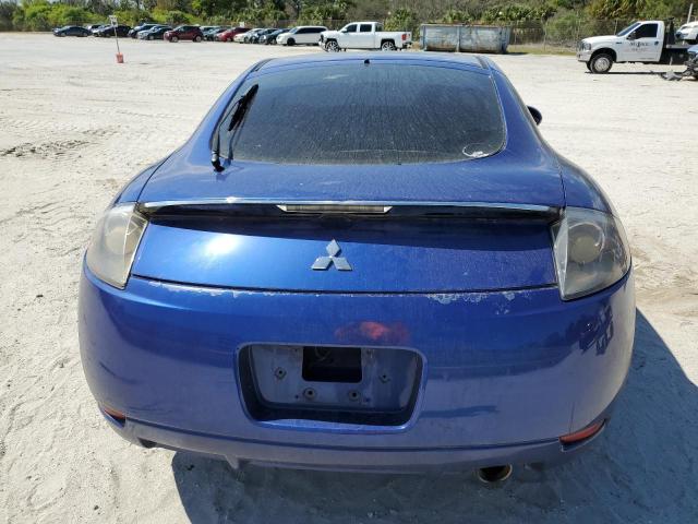 4A3AK34T36E022362 - 2006 MITSUBISHI ECLIPSE GT BLUE photo 6