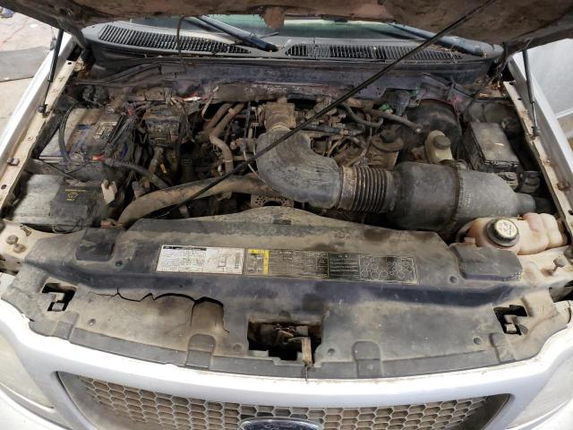 2FTRF18L11CA61958 - 2001 FORD F-150 SILVER photo 11