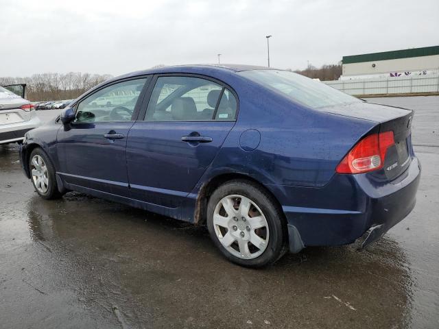 2HGFA15568H520293 - 2008 HONDA CIVIC LX BLUE photo 2