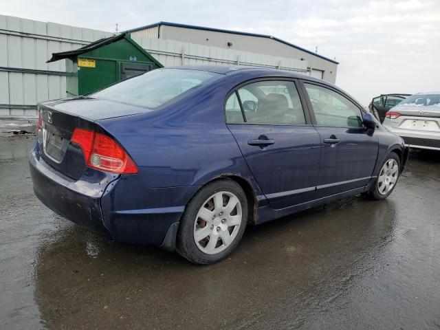 2HGFA15568H520293 - 2008 HONDA CIVIC LX BLUE photo 3