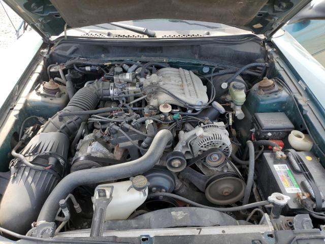 1FALP4442VF171212 - 1997 FORD MUSTANG GREEN photo 11