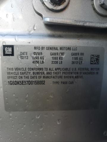 1G6DK5E37D0158002 - 2013 CADILLAC CTS PERFORMANCE COLLECTION Gümüş fotoğraf 13