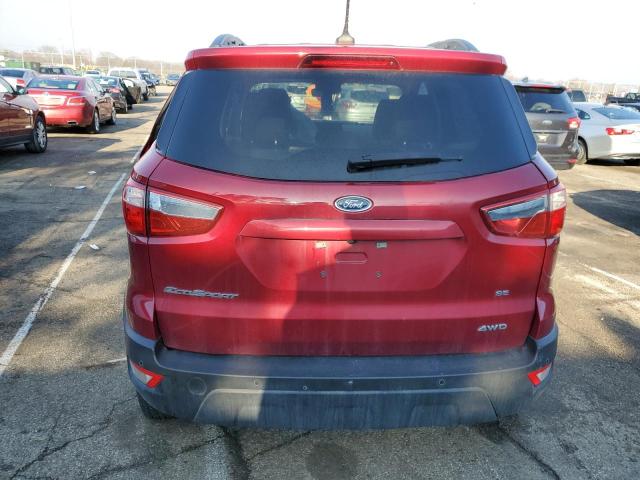 MAJ6S3GL9LC368949 - 2020 FORD ECOSPORT SE RED photo 6