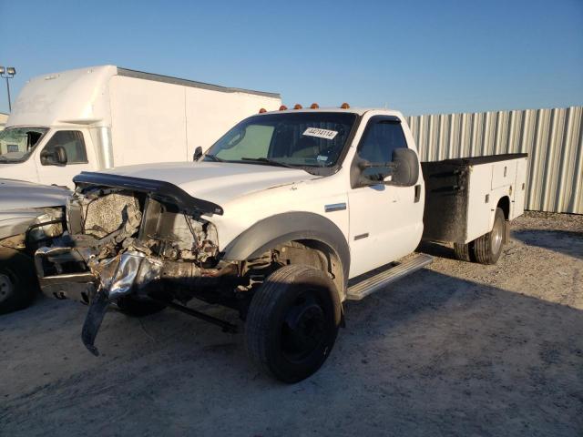 1FDXF46P45EA62225 - 2005 FORD F450 SUPER DUTY WHITE photo 1