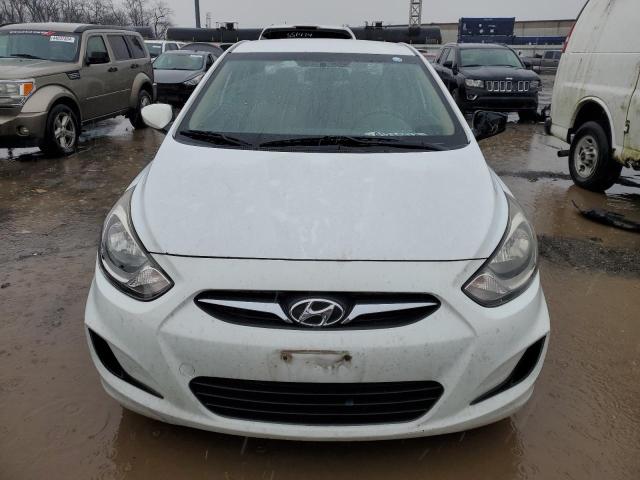 KMHCT4AE4EU670166 - 2014 HYUNDAI ACCENT GLS WHITE photo 5