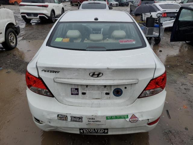 KMHCT4AE4EU670166 - 2014 HYUNDAI ACCENT GLS WHITE photo 6