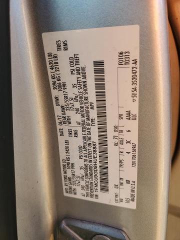 1FMCU0GD8HUE38887 - 2017 FORD ESCAPE SE SILVER photo 12