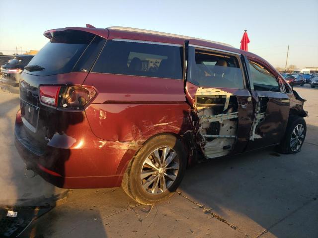 KNDMC5C15H6319347 - 2017 KIA SEDONA EX BURGUNDY photo 3