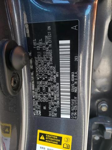 5TDBK3EH8DS268638 - 2013 TOYOTA HIGHLANDER BASE رمادي صورة 13