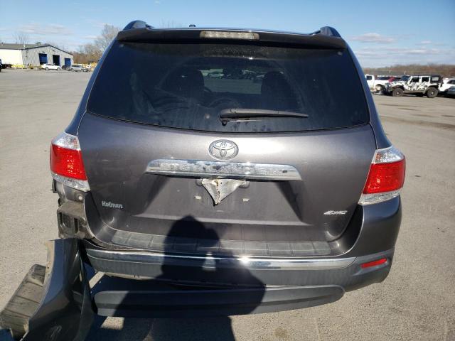 5TDBK3EH8DS268638 - 2013 TOYOTA HIGHLANDER BASE GRAY photo 6