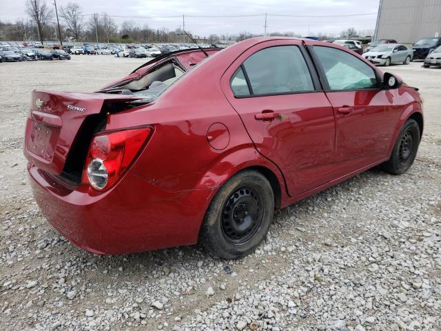 1G1JA5SH2D4107785 - 2013 CHEVROLET SONIC LS 红色 照片 3