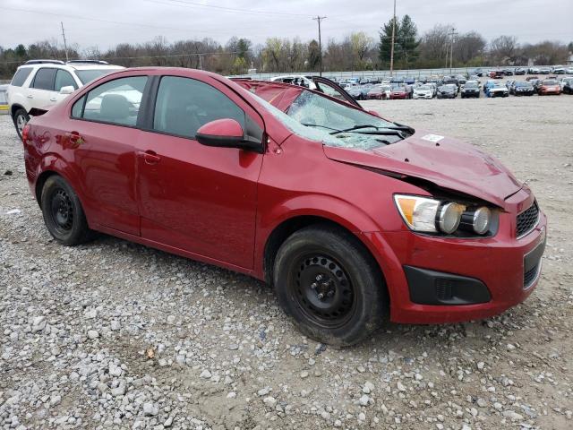 1G1JA5SH2D4107785 - 2013 CHEVROLET SONIC LS 红色 照片 4