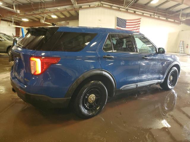 1FM5K8AW4LGC14787 - 2020 FORD EXPLORER POLICE INTERCEPTOR 蓝色 照片 3