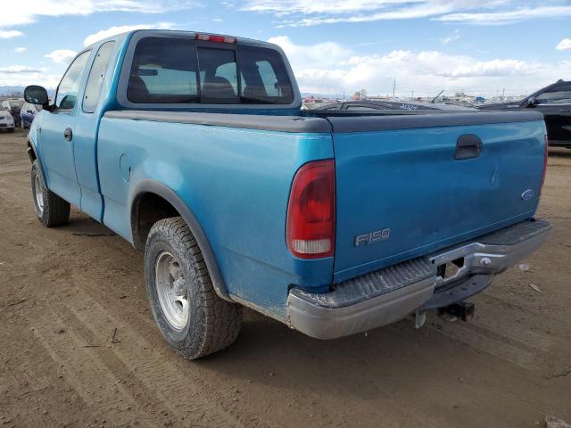 1FTDX1865VKC03876 - 1997 FORD F150 TEAL photo 2