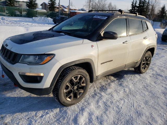 3C4NJDDB8JT201929 - 2018 JEEP COMPASS TRAILHAWK WHITE photo 1