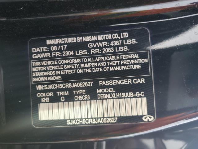 SJKCH5CR8JA052627 - 2018 INFINITI QX30 BASE Schwarz Foto 13