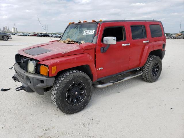 5GTDN136068132445 - 2006 HUMMER H3 RED photo 1