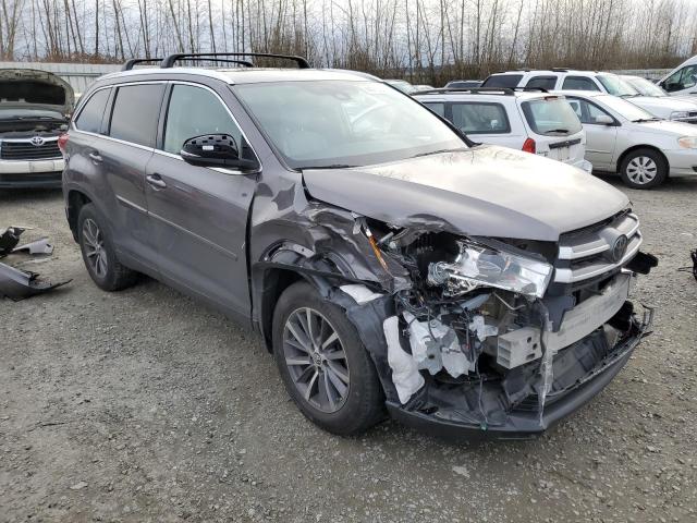 5TDJZRFH9KS589898 - 2019 TOYOTA HIGHLANDER SE GRAY photo 4