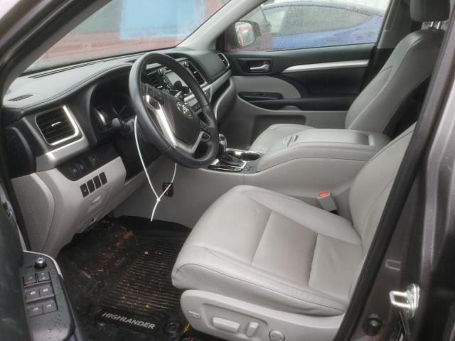 5TDJZRFH9KS589898 - 2019 TOYOTA HIGHLANDER SE GRAY photo 7