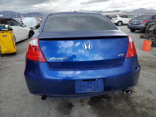 1HGCS22818A008749 - 2008 HONDA ACCORD EXL BLUE photo 6