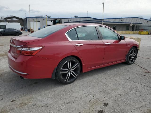 1HGCR2F56GA048237 - 2016 HONDA ACCORD SPORT RED photo 3