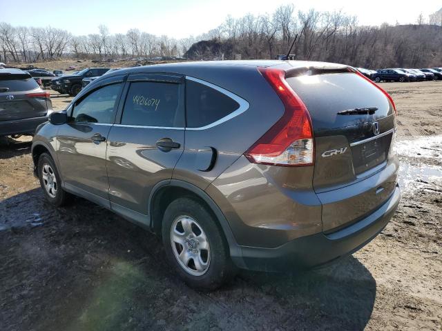 2HKRM4H3XEH697267 - 2014 HONDA CR-V LX GRAY photo 2