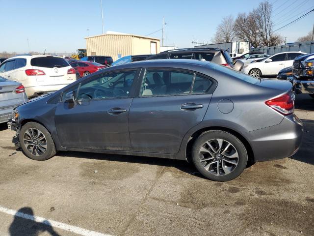 19XFB2F99DE014157 - 2013 HONDA CIVIC EXL GRAY photo 2