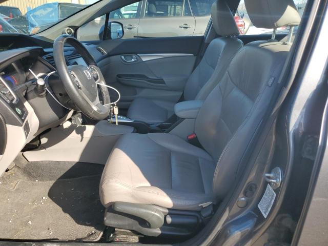 19XFB2F99DE014157 - 2013 HONDA CIVIC EXL ნაცრისფერი ფოტო 7