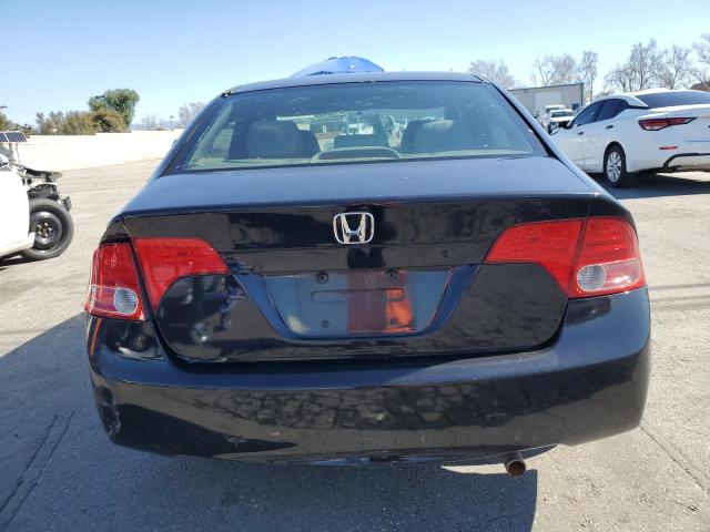 2HGFA16827H306036 - 2007 HONDA CIVIC EX BLACK photo 6