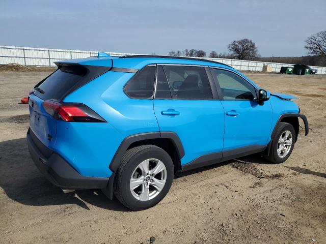 2T3P1RFV7KC021527 - 2019 TOYOTA RAV4 XLE BLUE photo 3