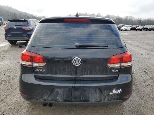 WVWDM7AJ1EW010482 - 2014 VOLKSWAGEN GOLF BLACK photo 6