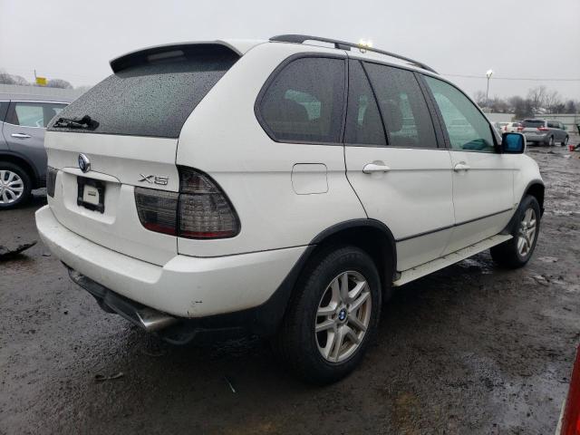 5UXFA13565LY02500 - 2005 BMW X5 3.0I WHITE photo 3