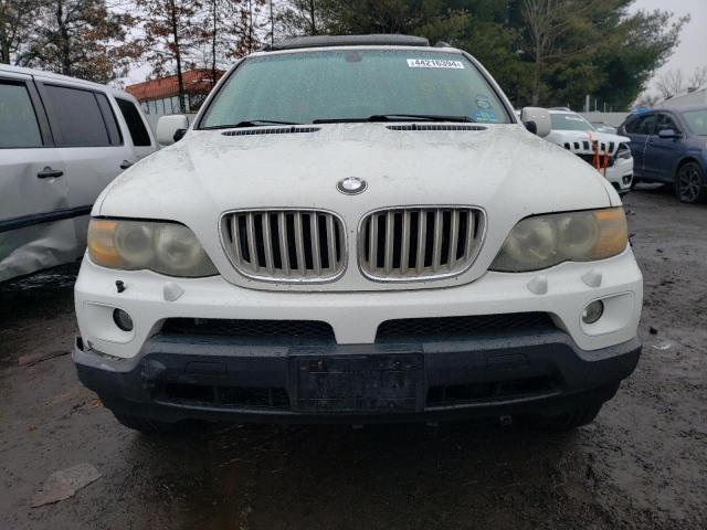 5UXFA13565LY02500 - 2005 BMW X5 3.0I WHITE photo 5